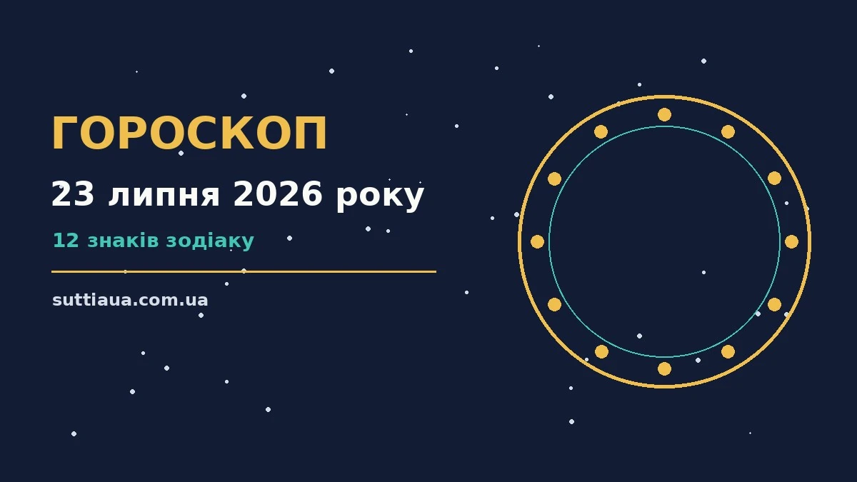 Зодіакальний календар на 23 липня 2026 року з блокнотом і ручкою для планування дня