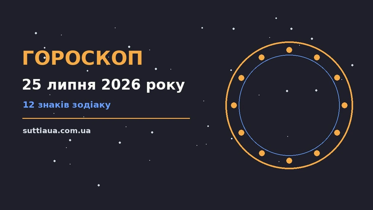 Гороскоп на 25 липня 2026 року: прогноз на суботу про стосунки, спілкування та особисті межі