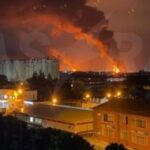Стовп диму над Ставрополем після нічної атаки дронів на нафтобазу