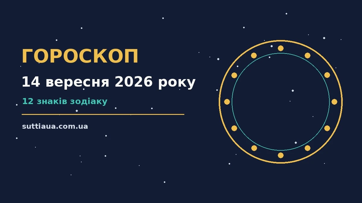 Гороскоп на 14 вересня 2026 року: корисний прогноз на день про події, зустрічі та вибір