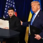 Володимир Зеленський і Дональд Трамп під час телефонної розмови